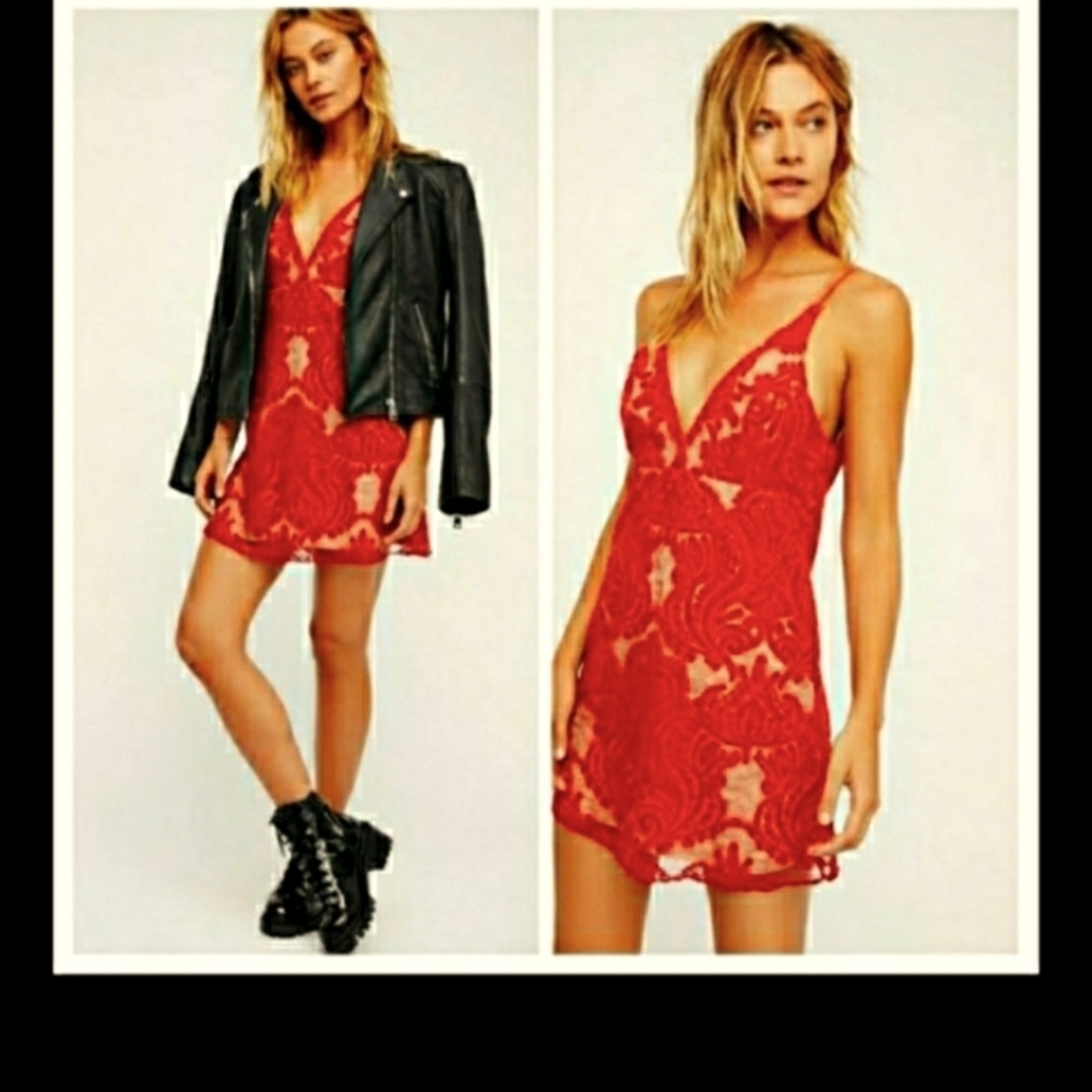 🆕️NWT Free People Red Mini Dress